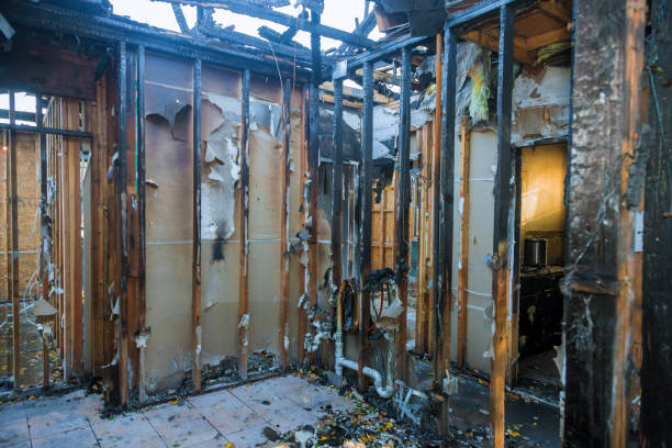 Professional Fire Damage Assessment technician working in Crescent Springs, KY